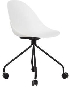 Bílo černá plastová konferenční židle Tenzo Work