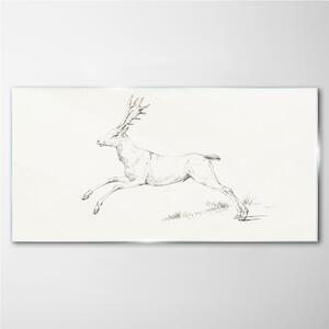 Obraz na skle Obraz na skle Kreslení živočišného jelenu