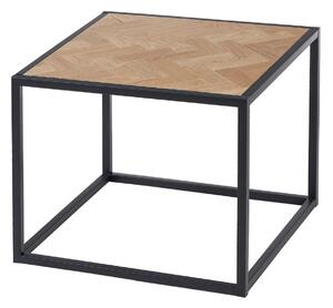 BigBuy Home Noční stolek, Přírodní z kovu a dřeva 55 x 55 x 45 cm