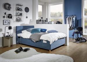 Dětská postel Loop 120 x 200 cm s úložným prostorem modrá