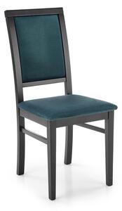 Halmar Jídelní židle Sylwek 1, černá/tmavě zelená