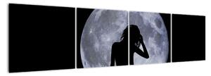 Silueta ženy, obraz (160x40cm)