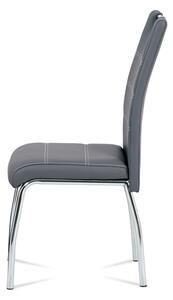Jídelní židle šedá ekokůže HC-484 GREY