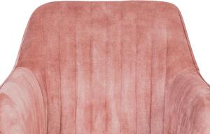 Jídelní sestava, rozkládací stůl 120x80 + 4 židle v růžové barvě, DN005