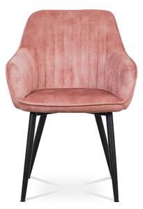 Jídelní židle růžová látka AC-9981 PINK4