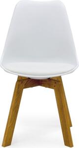 OnaDnes -20% Bílá plastová jídelní židle Tenzo Cleo