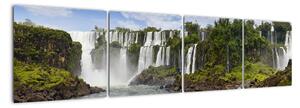 Panorama vodopádů - obrazy (160x40cm)