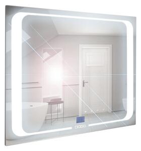 A-Interiéry Zrcadlo závěsné s pískovaným motivem a LED osvětlením Nika LED 4/80
