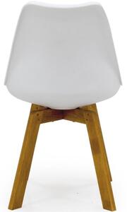 Bílá plastová jídelní židle Tenzo Cleo