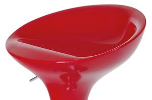 Barová židle červená plast AUB-9002 RED
