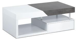 Konferenční stolek v kombinaci matné bílé a betonu AHG-622 WT