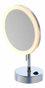 STEINBERG - LED kosmetické zrcátko se stojánkem, chrom 650 9300