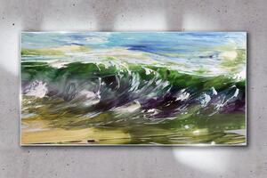 Obraz na skle Obraz na skle Abstrakce mořské vlny