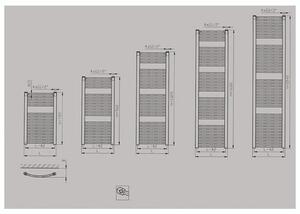 Koupelnový radiátor Eco EC-X 4573 / bílá RAL 9016 (72x45 cm)