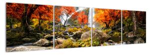 Podzimní krajina, obraz (160x40cm)