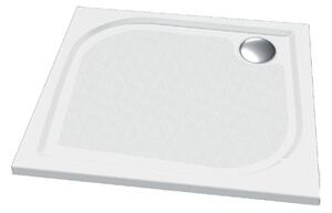 Sprchová vanička z litého mramoru - čtverec Noris SQ 90 (90x90x3 cm) - A-Interiéry