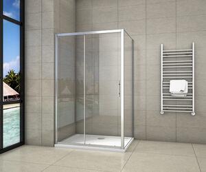 Obdélníkový sprchový kout SYMPHONY 120x80 cm s posuvnými dveřmi