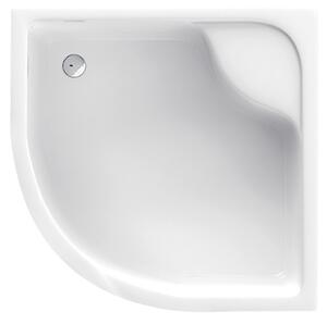 Akrylátová sprchová vanička hluboká - čtvrtkruh Deep KTD 041B (90x90x41 | R 55 cm) | Deante
