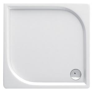 Akrylátová sprchová vanička nízká - čtverec Cubic KTK 041B (90x90x5,5 cm) | Deante