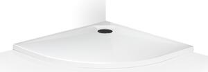 Čtvrtkruhová sprchová vanička z litého mramoru MARMO NEO ROUND Varianta: rozměry: 80x80 cm, kód produktu: MARMO NEO ROUND 800 - MAN RO 080080 2E