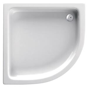 Akrylátová sprchová vanička hluboká - čtvrtkruh Pluss II KTU 032B (80x80x26 | R 55 cm) | Deante