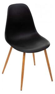 Atmosphera Černá jídelní židle s rozměry 47 x 53 x 85 cm z polypropylenu
