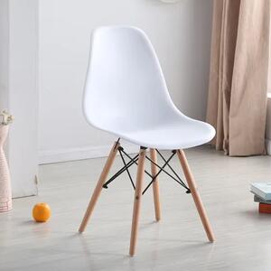 Bestent Jídelní židle 4ks bílé skandinávský styl Classic