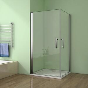 Sprchový kout MELODY A108 100x80 cm se dvěma jednokřídlými dveřmi včetně sprchové vaničky