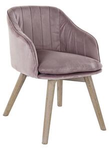 DKD Home Decor Růžová jídelní židle