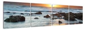 Západ slunce u moře, obraz (160x40cm)