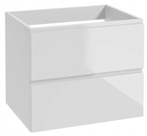 Koupelnová skříňka bílá 60x50 cm závěsná pod umyvadlo, bez desky