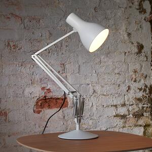 Anglepoise Type 75 stolní lampa alpská bílá, Bílá / opál, Pracovna / kancelář, Hliník, Industriální design