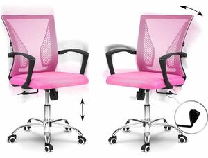 Global Income s.c. Kancelářská židle Gontia, růžová