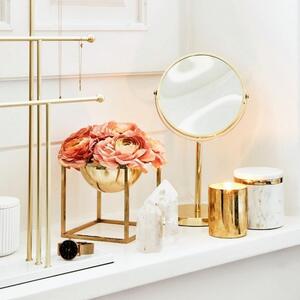 Zlaté kovové kosmetické zrcadlo Bloomingville Milde