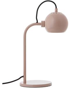 Béžová lesklá kovová stolní lampa Frandsen Ball