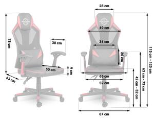 Global Income s.c. Herní židle Shiro, černá/červená