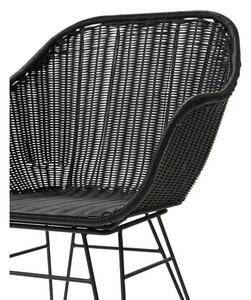Polyratanové židle s područkami Costa, 2 ks