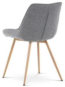 Jídelní židle, potah šedá látka, CT-394 GREY2