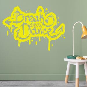 Živá Zeď Samolepka Break Dance Barva: černá