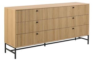 Komoda se zásuvkami OLIVIA 158x80x40 cm dub