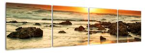 Západ slunce na moři - obraz (160x40cm)