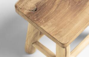 Masivní teaková stolička Kave Home Yumbi 30 cm
