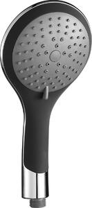 Ruční masážní sprcha 5 režimů sprchování, průměr 115mm, černá/chrom BROADWAY (60760)