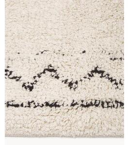 Ručně tkaný bavlněný Boho koberec s třásněmi Fionn