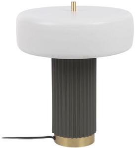 Bílo zelená kovová stolní lampa Kave Home Serenella