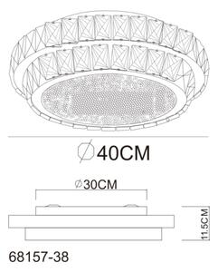 Globo 68157-38 - LED Stmív. stropní svítidlo KLARA LED/38W/230V pr. 40 cm + DO