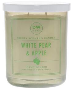 DW HOME White Pear & Apple Vonná svíčka ve skle, 428 g