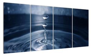Obraz kapky vody (160x80cm)