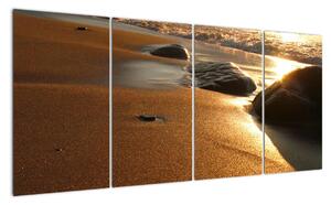 Obraz písečné pláže (160x80cm)