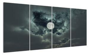 Obraz měsíce a mraků (160x80cm)